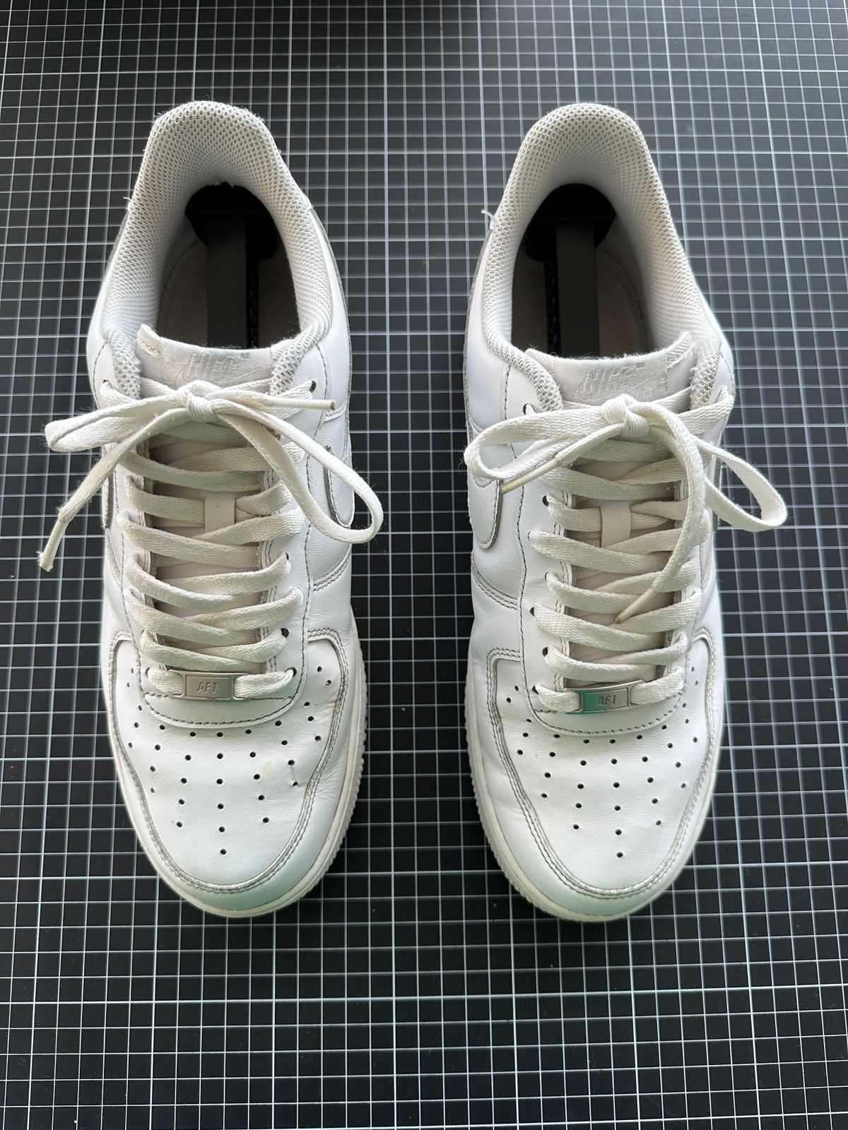 Nike Air Force 1 branco depois da higienização
